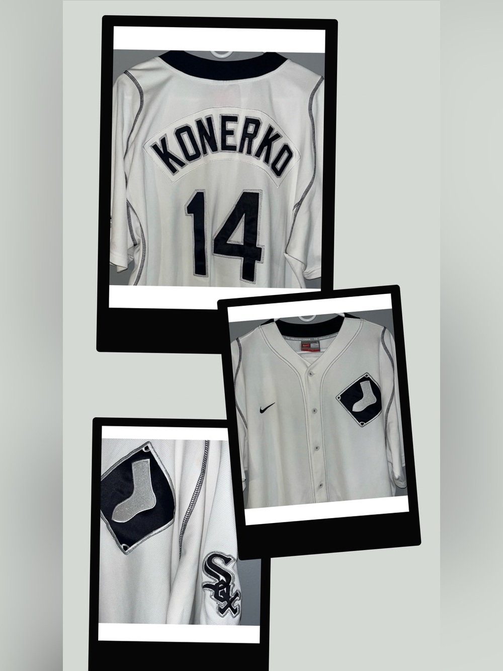 Chicago White Sox VINTAGE No. 14 Paul Konerko Authentic NIKE MLB Baseball Jersey